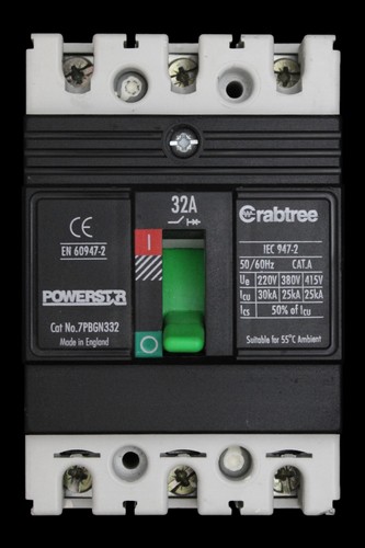 Crabtree mccb triple pole - crabtree, 32
